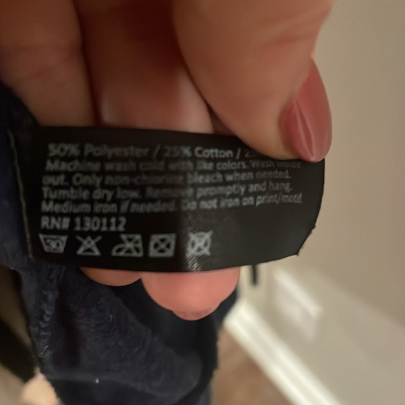 Love Life Navy Blue Zip up Hoodie Size Medium - Picture 12 of 12